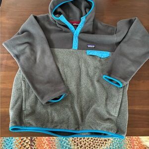 Patagonia SYNCHILLA Gray Fleece Hoodie SIZE XL